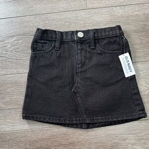 Old Navy Charcoal Black Kids Denim Skirt